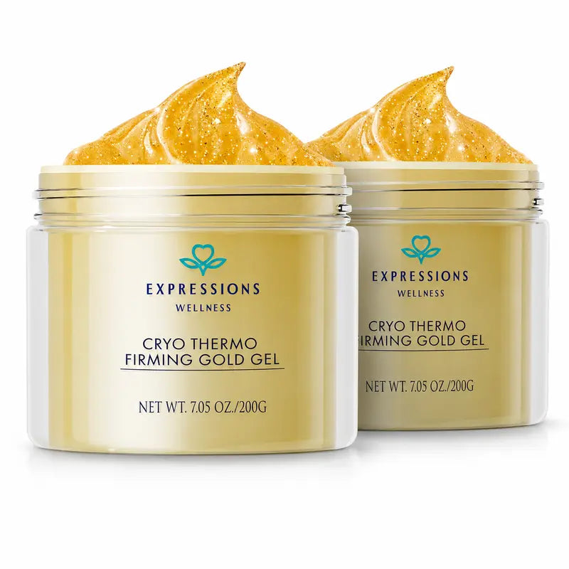 15-Day Fast-Acting anti Cellulite Massage Cream | Cryo Thermo Firming Gold Gel with Cryogold | Cellulite Appearance Smoothing & Firming Body Cream with Hyaluronic Acid | for Belly, Thighs, Butt & Arms | 200G