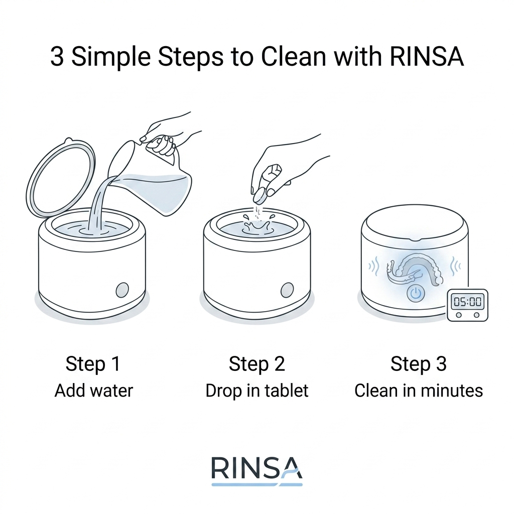 Rinsa Ultrasonic Cleaning Pod